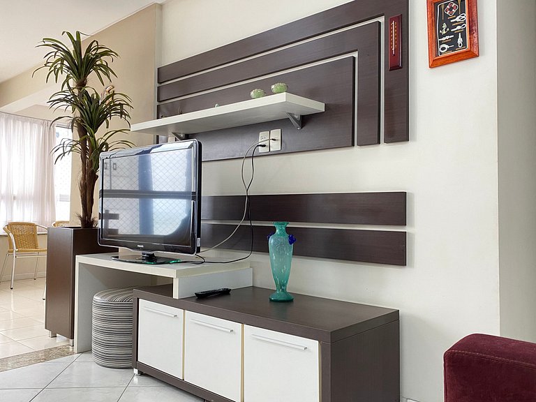 Apto Familiar Quadra Mar, 4 Qtos, Vista Mar, 2 Suítes c/ AC
