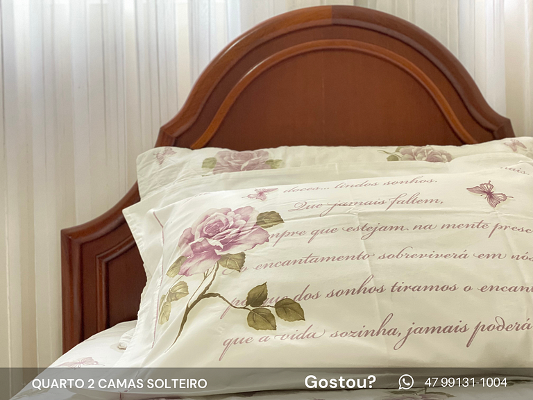 Apto Familiar Quadra Mar, 4 Qtos, Vista Mar, 2 Suítes c/ AC