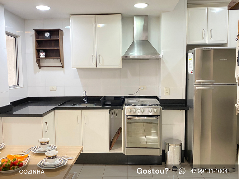 Apto Familiar Quadra Mar, 4 Qtos, Vista Mar, 2 Suítes c/ AC