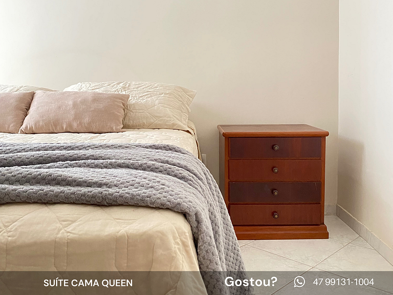 Apto Familiar Quadra Mar, 4 Qtos, Vista Mar, 2 Suítes c/ AC