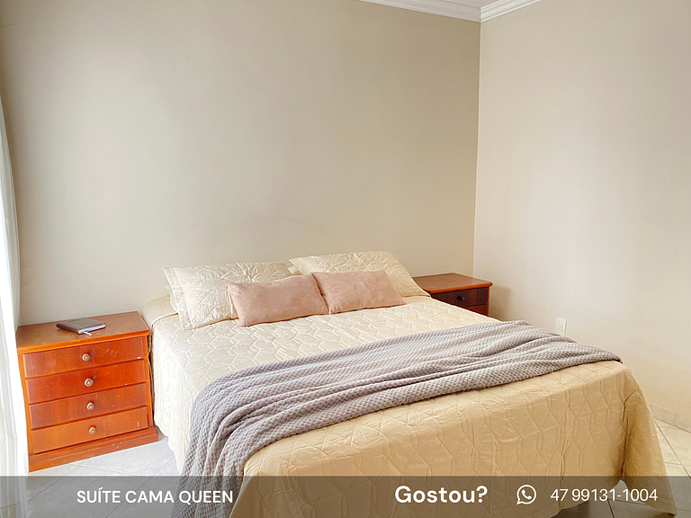 Apto Familiar Quadra Mar, 4 Qtos, Vista Mar, 2 Suítes c/ AC