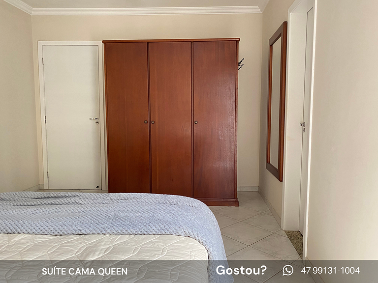 Apto Familiar Quadra Mar, 4 Qtos, Vista Mar, 2 Suítes c/ AC